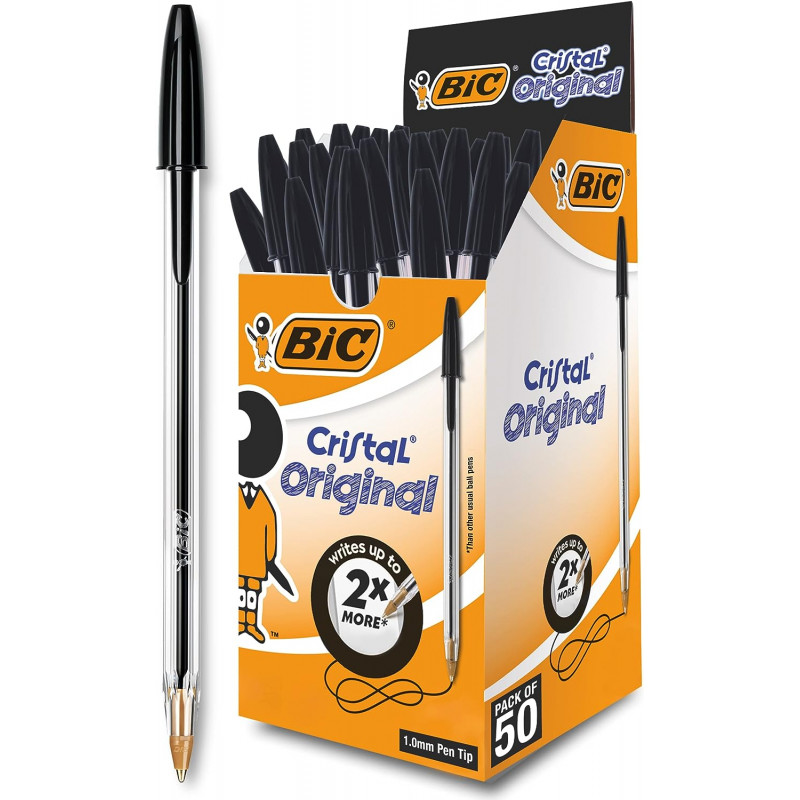 BIC Cristal Black - Box of 50 pens