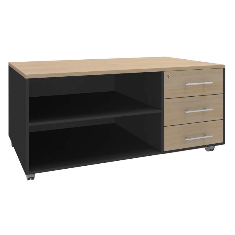WOODY mobile console - W120 x H63 x D60 cm WOODY mobile console - W120 x H63 x D60 cm