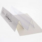 JPC - Table Name Badge Transparent -120 x 45 mm