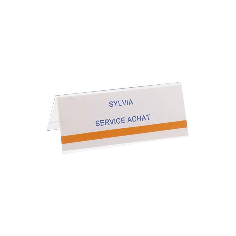 Wonday - Table Name Badge Transparent -120 x 45 mm