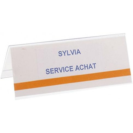 Wonday - Table Name Badge Transparent -120 x 45 mm