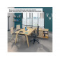 WOODY Manager desk - L180 x D100 x H72.5 cm - carbon top