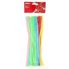 Pack Of 50 Chenilles Stems Bright colours Fluo