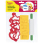 JOVI - Pack Of 6 Moulds, 6 Cutting Moulds + Rolling Pin