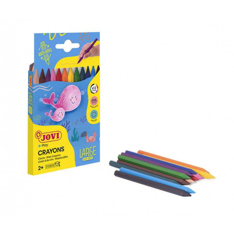 Jovi Plastic Crayons X12