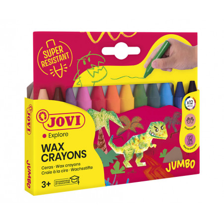 Jovi Wax Crayons Thick X12