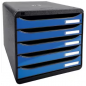 Exacompta BIG-BOX - Drawer cabinet Ice blue 5 drawers