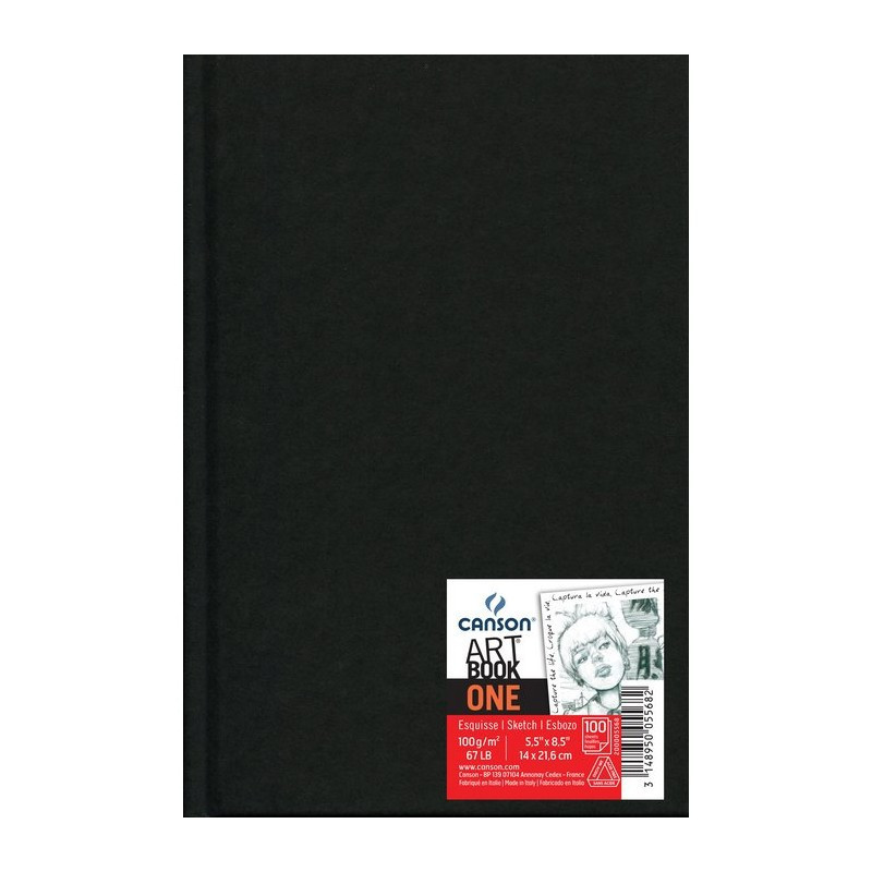 LIV  98FL ONE SKETCH BOOK CANSON  BLACK