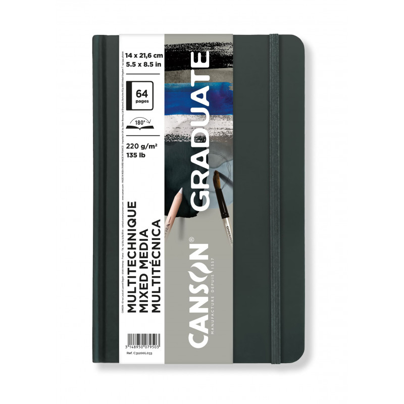 CANSON GRADUATE MIXED MEDIA PAD Grey Paper CANSON GRADUATE MIXED MEDIA PAD Grey Paper