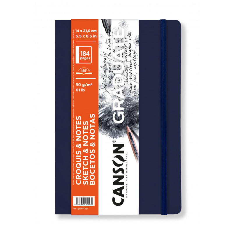 CANSON GRADUATE SKETCH & NOTES Soft Cover Blue