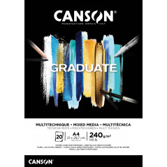 PAD CANSON  GRADUATE  MIXED MEDIA BLACK