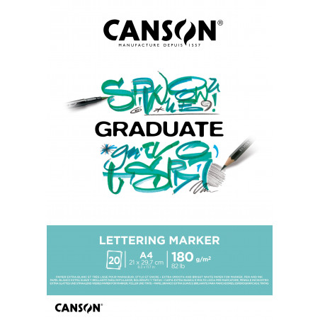 PAD CANSON  GRADUATE  LETTERING MARKER A