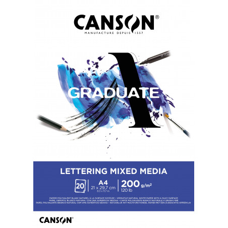 PAD CANSON  GRADUATE  LETTERING MIXED ME