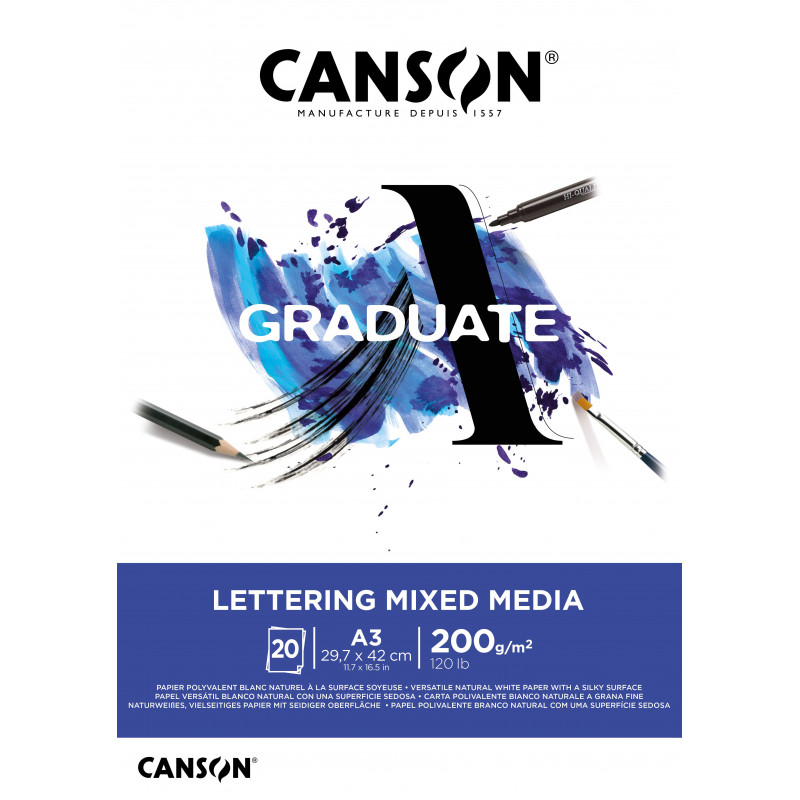 PAD CANSON  GRADUATE  LETTERING MIXED ME