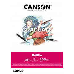 PAD CANSON  GRADUATE  MANGA A3 200GSM 30