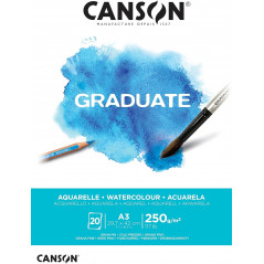 PAD CANSON  GRADUATE  AQUAREL A3 250GSM