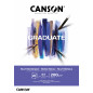 PAD CANSON  GRADUATE  MIXED MEDIA WHITE