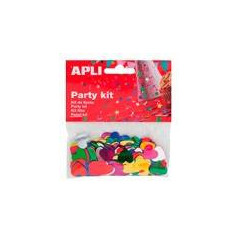APLI - Pack Of Heart Sequins Assorted colors