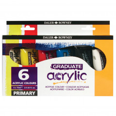 DAL GRADUATE ACRYLIC 6X75ML SET PRIMAIR