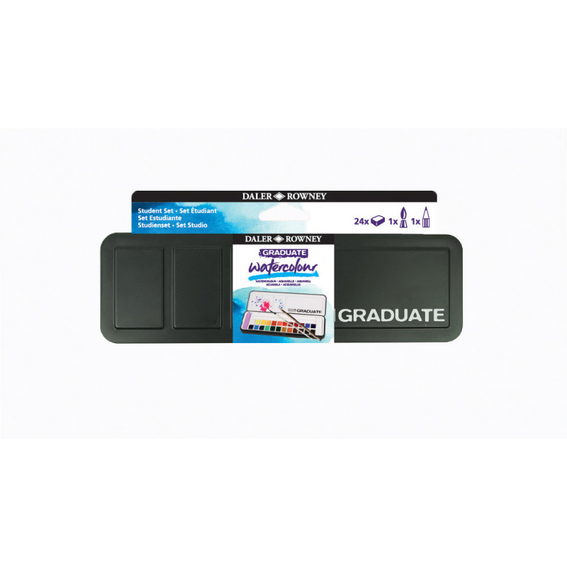 DAL GRADUATE SET AQUAREL 24 DEMI-GODETS DAL GRADUATE SET AQUAREL 24 DEMI-GODETS