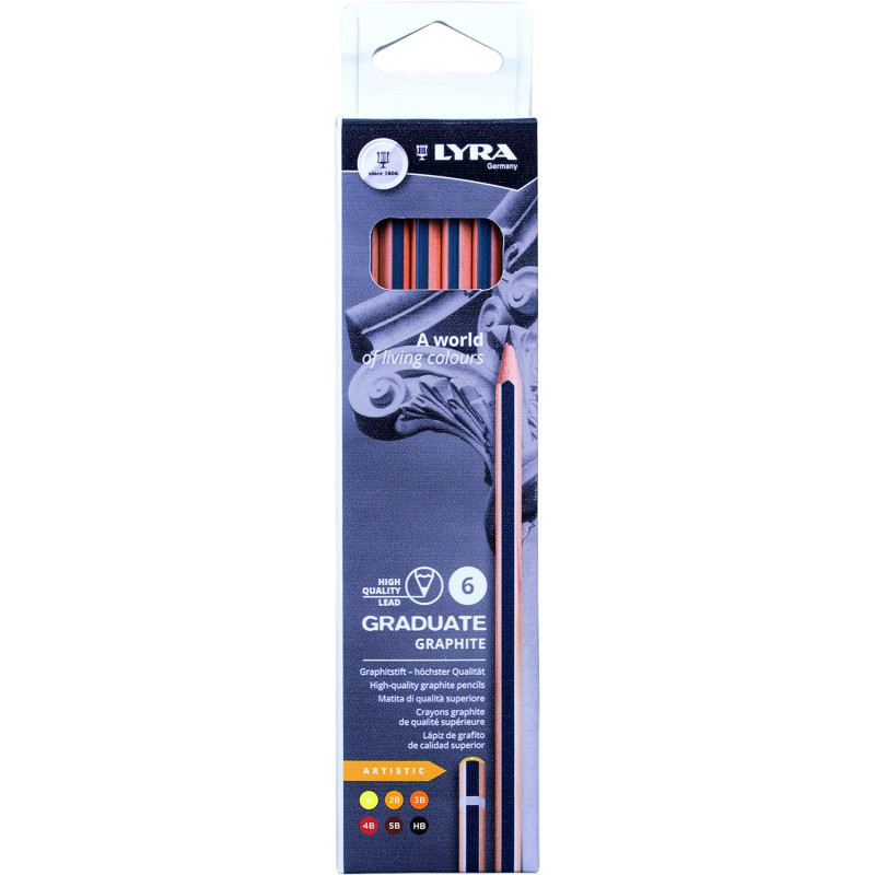 LYRA GRADUATE GRAPH PENCILS ART X6 LYRA GRADUATE GRAPH PENCILS ART X6