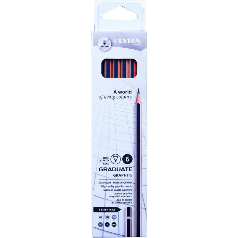 LYRA GRADUATE GRAPH PENCILS TECH X6 LYRA GRADUATE GRAPH PENCILS TECH X6