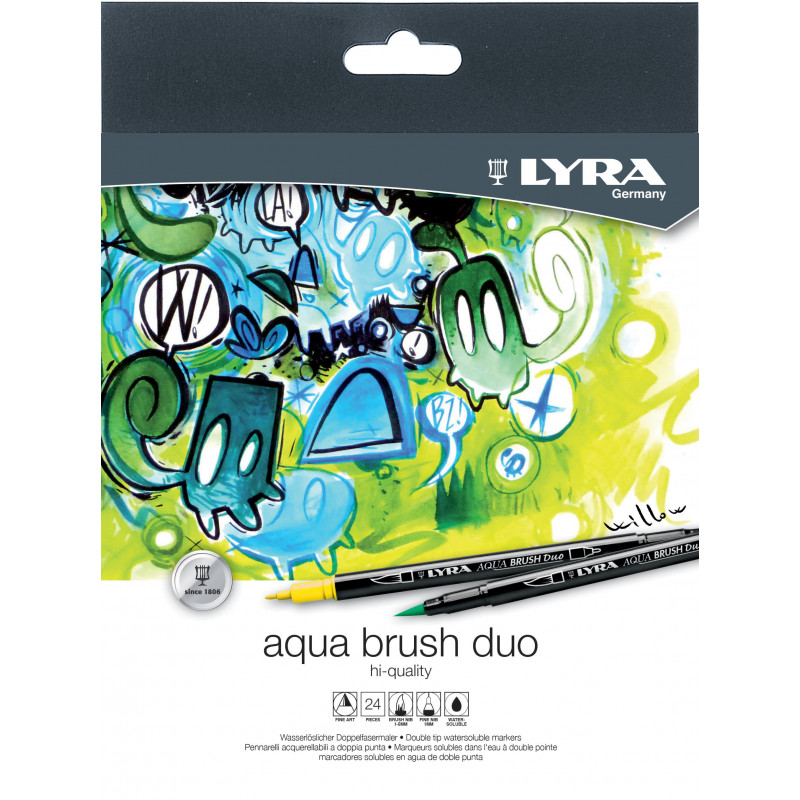LYR AQUA BRUSH DUO ETUI 24 PCS LYR AQUA BRUSH DUO ETUI 24 PCS