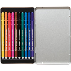 METALIC BOX 10 LYRA GRADUATE FINELINER