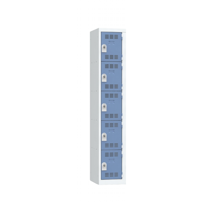 PH LOCKER 1 COLUMN 5 DOORS BLUE