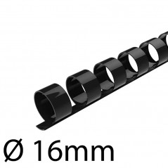 Fellowes - Binding combs 16mm Black x25