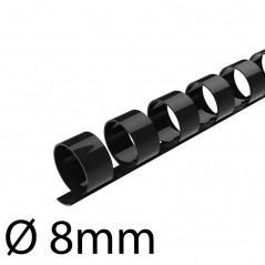 FELLOWES - Binding Combs 8mm Black x25