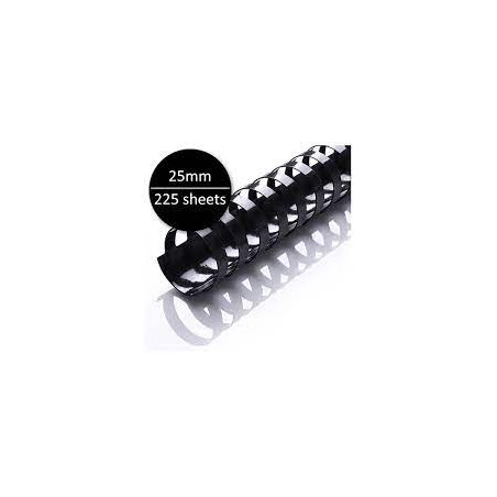 FELLOWES - Binding Combs 25mm Black x50