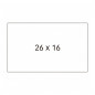 APLI - Labels for Price Labeller Removable 26x16 mm