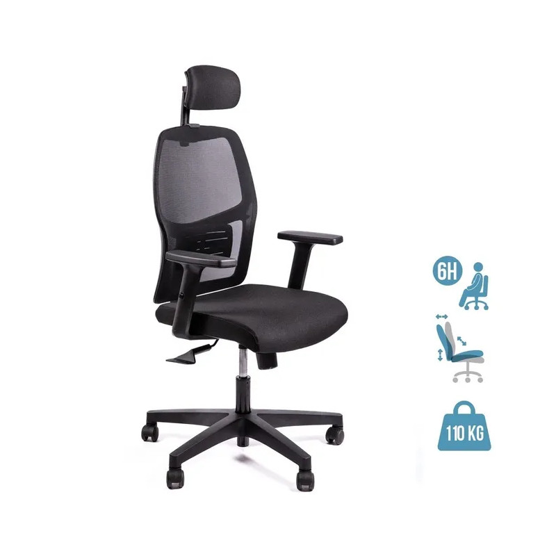 OFFICE CHAIR - Model CALLIOPE - Black OFFICE CHAIR - Model CALLIOPE - Black