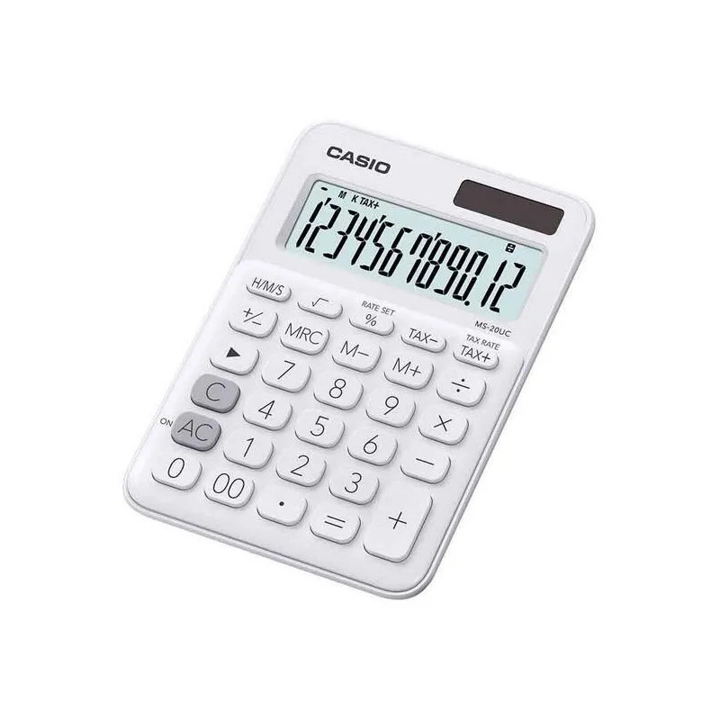 CASIO MS 20UC DESKTOP CALCULATOR WHITE