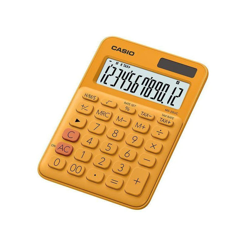 CASIO MS 20UC DESKTOP CALCULATOR ORANGE