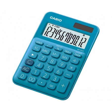 CASIO MS 20UC DESKTOP CALCULATOR BLUE