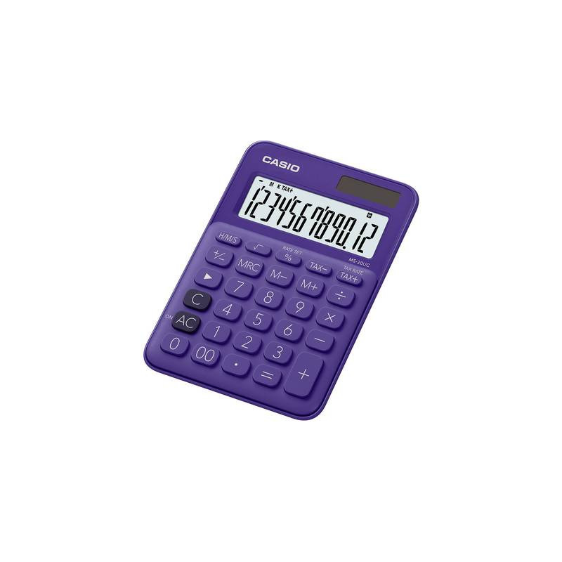CASIO MS 20UC DESKTOP CALCULATOR PURPLE