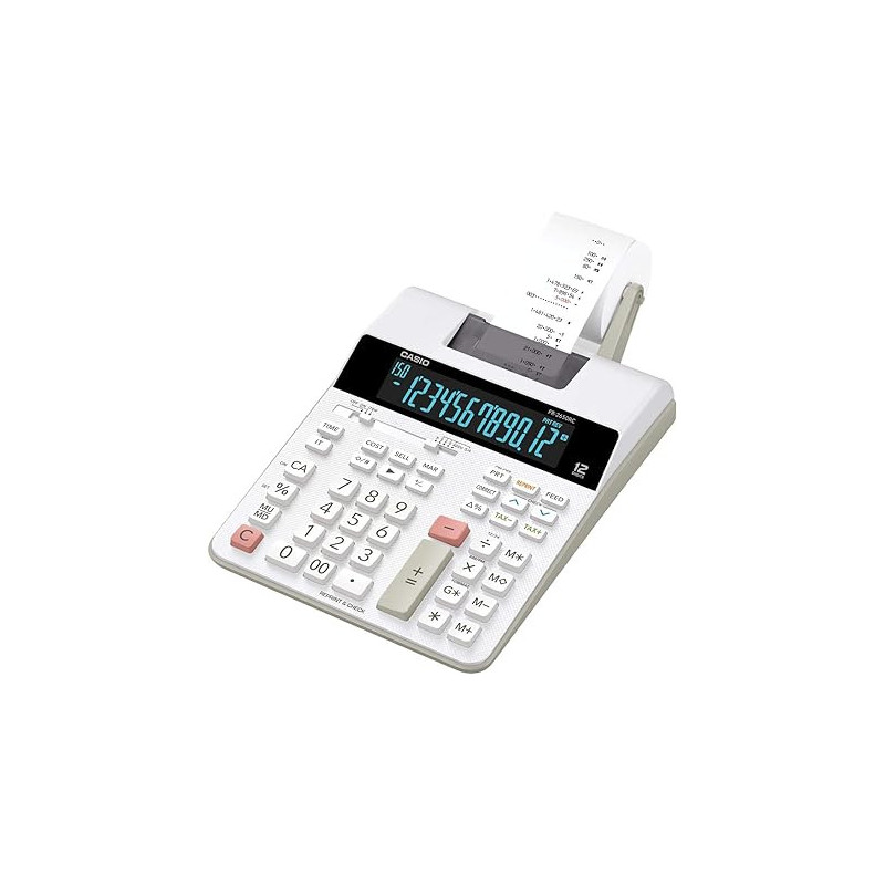 CASIO FR 2650RC PRINTING CALCULATOR WHITE