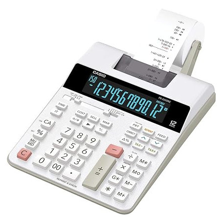 CASIO FR 2650RC PRINTING CALCULATOR WHITE