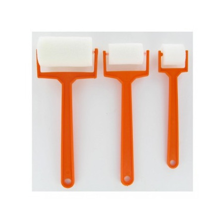 CLEOPATRE PACK OF 3 ROLL BRUSHES ASSORTED