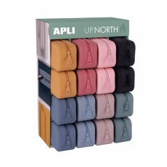 SILICONE PENCIL CASE UP NORTH APLI IN ASSORTED COLORS
