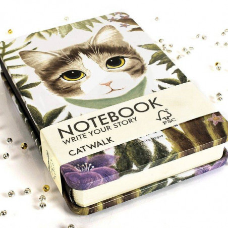 Metal Notebook Cats