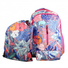 SET OF BACKPACK + PC + GYMBAG MULTICOLOR