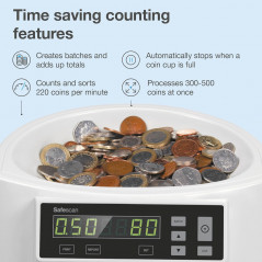 SAFE SCAN EURO COIN COUNTER 1250 