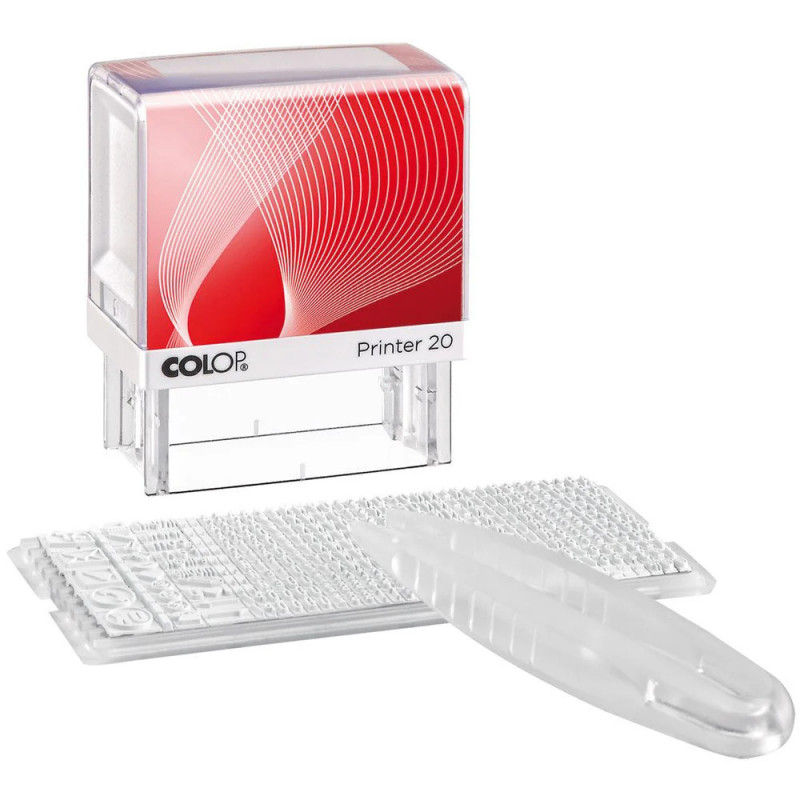 COLOP - DYE Stamp 20, 1 Set 4 Lines COLOP - DYE Stamp 20, 1 Set 4 Lines