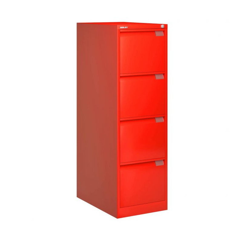 PROFESSIONAL 4 DRAWERS CABINET RED - 4 DRAWERS - BISLEY