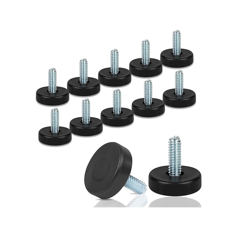 STEEL FFET ADJUSTABLE TO 20MM MAX. POLYPROPYLENE ADJUSTERS ATTACH WITH NYLON BUT (Available within 15 days)