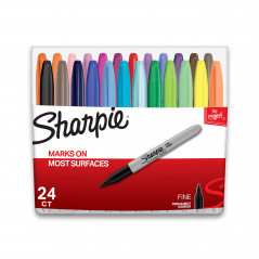 SHARPIE FINE MARKERS FUN COLOUR BY 24