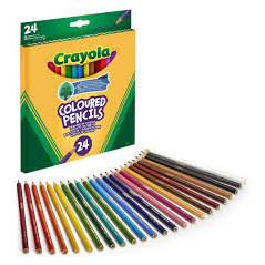 CRAYOLA COLOURED PENCILS x24